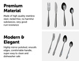 NNEDSZ Piece Stainless Steel Cutlery Set Knives Fork Spoon Teaspoon