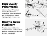 NNEDSZ TV Outdoor Antenna Aerial UHF VHF FM AUSTRALIAN Signal Amplifier Booster