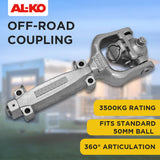 NNEDPE AL-KO 3.5T Off-Road Ball Coupling for Trailers Caravans Electric Brake