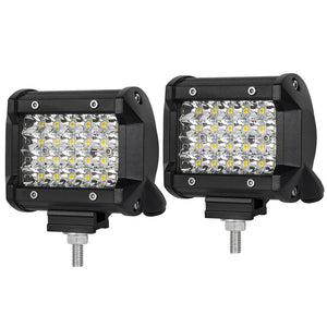 NNEDSZ Pair 4 inch Spot LED Work Light Bar Philips Quad Row 4WD 4X4 Car Reverse Driving