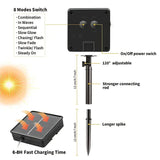NNETM Solar-Powered Waterproof Fairy Lights - Outdoor Garden Decor with 8 Lighting Patterns