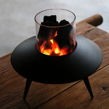 NNETM Space Black Flying Saucer Courtyard Charcoal Stove