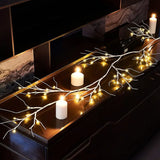 NNETM 1-Pack Simulated Birch Branch Lights - 4.92ft, 45 Light Beads