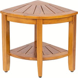 NNETM 2 tiers Corner Partition Side Table Stool