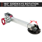 NNEDPE 2x AL-KO 590mm Drop Down Stabiliser Leg Corner Fitted with Big Foot