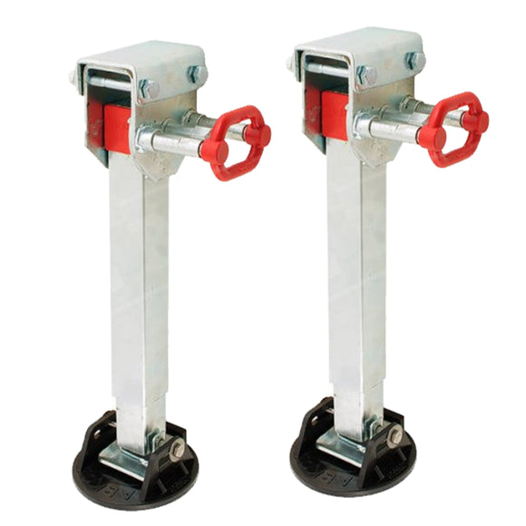 NNEDPE 2x AL-KO 590mm Drop Down Stabiliser Leg Corner Fitted with Big Foot