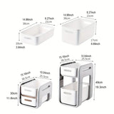 NNETM Drawer-Type Double-Layer Storage Rack with Wheels