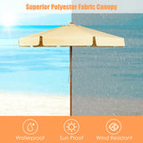 NNECW 3m Garden Parasol Umbrella Garden Outdoor Sun Shade-Beige