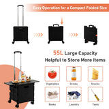 NNECW Shopping Cart with Quick-Folding Design