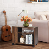NNECW 3-tier Side Table with Storage Shelf for Living Room