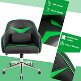 NNECW Adjustable Swivel Office Armchair with Massaging Cushion for Office Green