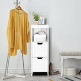 NNECW Floor Storage Cabinet with 2 Adjustable Drawers for Bathroom