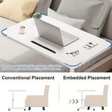 NNETM Portable Adjustable Bedside Computer Table