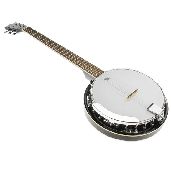NNEDPE Karrera 6 String Resonator Banjo -  Black