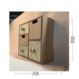 NNETM Exquisite Applique Drawer Box Storage - Wood Color