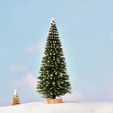 NNETM Set of 8 Pine Needle Christmas Tree Micro Bonsai Decorations
