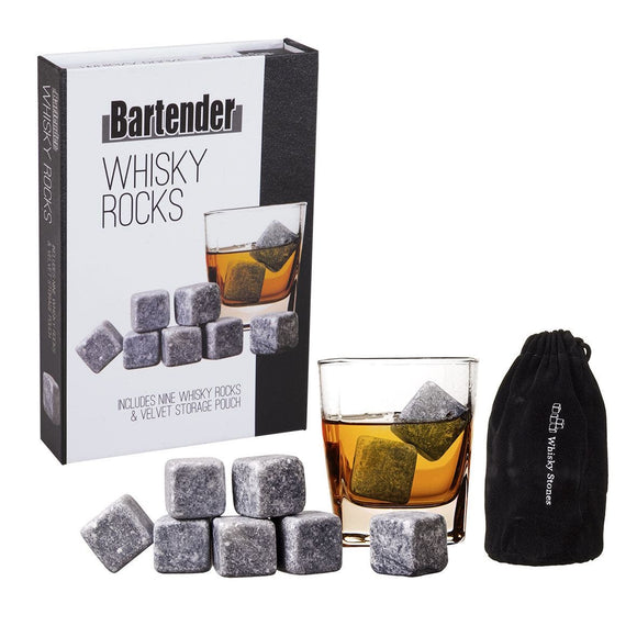 NNEKG Bartender Whisky Rocks Set 9 with Bag