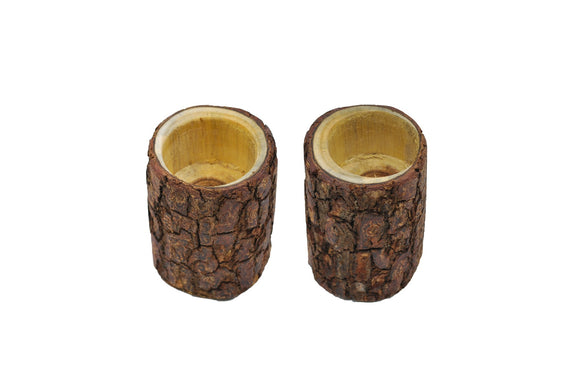 NNEDSZ of 2 Wooden Natural Egg Cup Natural