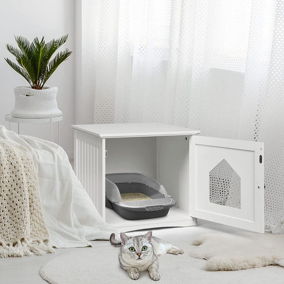 NNECW Cat Hidden Litter Enclosure Box
