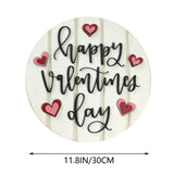 NNETM Valentine's Day Wooden Door Hanger - Heartwarming Sign for Love Celebrations