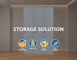NNEDSZ Side by Side Office Gym Shed Storage Locker
