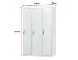 NNEDSZ Side by Side Office Gym Shed Storage Locker
