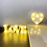 NNETM "Love Shape LED Decorative Light | Battery-Operated(Pure Heart White Love)