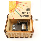 NNETM Vintage Hand-Crank Music Box - 'You Are My Sunshine' Tune