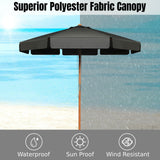 NNECW 3m Garden Parasol Umbrella Garden Outdoor Sun Shade-Grey