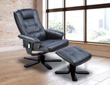 NNEDSZ Leather Massage Chair Recliner Ottoman Lounge Remote