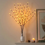 Enhance Your Celebrations with 1pc 20 LED Branch Lights | Battery-Powered Indoor Decoration Lights