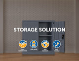 NNEDSZ Shelf Office Gym Filing Storage Locker Cabinet Safe