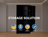 NNEDSZ Shelf Office Gym Filing Storage Locker Cabinet Safe