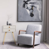 NNECW Nightstand WITH 2 Drawers for Small Spaces