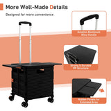NNECW Shopping Cart with Quick-Folding Design