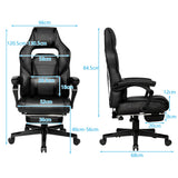 NNECW Ergonomic Racing Computer Chair with Adjustable Backrest for Office Black