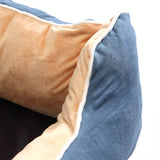 NNEIDS Pet Bed Mattress Dog Cat Pad Mat Puppy Cushion Soft Warm Washable M Blue