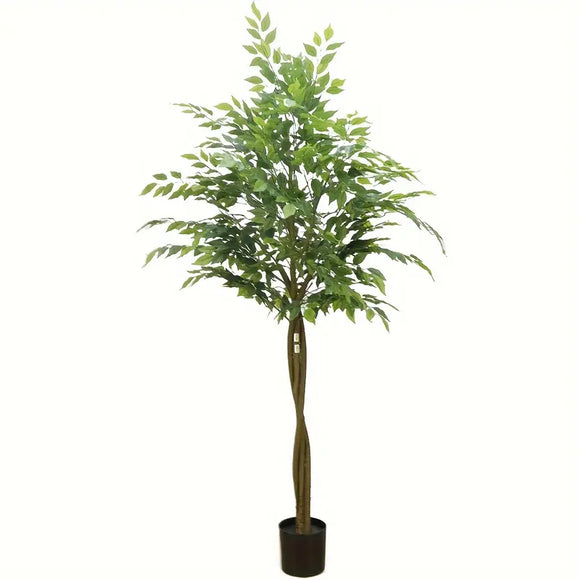 NNETM Nearly Natural 160.02cm Artificial Ficus Palm Tree in Pot
