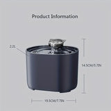 NNETM Smart USB-Powered 2.2L Pet Water Fountain for Cats and Dogs - Black