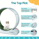 NNETM Pet Fitness Wheel - Interactive Treadmill for Cats and Dogs Grey