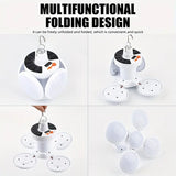 NNETM Solar Folding Light with Power Display - Portable USB Rechargeable LED Bulb