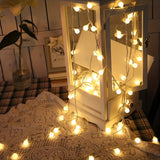 NNETM 6m LED Ball Garland Fairy String Lights for Festive Decorations - Battery-Powered