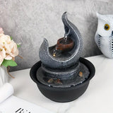 NNETM Moon Fountain USB-Powered Tabletop Waterfall Kit
