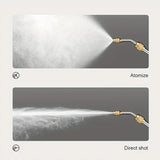 NNETM Portable Electric Sprayer with Adjustable Brass Nozzle - 5L/33.82oz Capacity, White