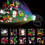 NNETM Santa Claus LED Snowflake Projection Light - 16 Patterns