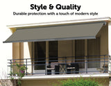 NNEDSZ Duty Full Cassette Motorised Awning - 4.0m x 3.0m