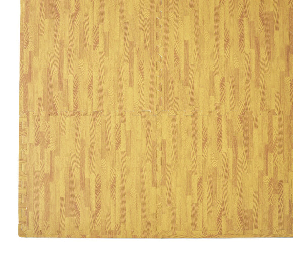 NNEDSZ Tiles EVA Fitness Home Yoga Gym Interlocking Floor Puzzle Mat - Wood Colour