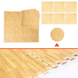 NNEDSZ Tiles EVA Fitness Home Yoga Gym Interlocking Floor Puzzle Mat - Wood Colour