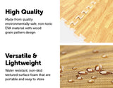 NNEDSZ Tiles EVA Fitness Home Yoga Gym Interlocking Floor Puzzle Mat - Wood Colour