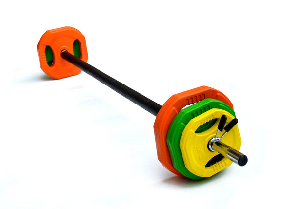 NNEDSZ Standard Rubber Coloured Barbell